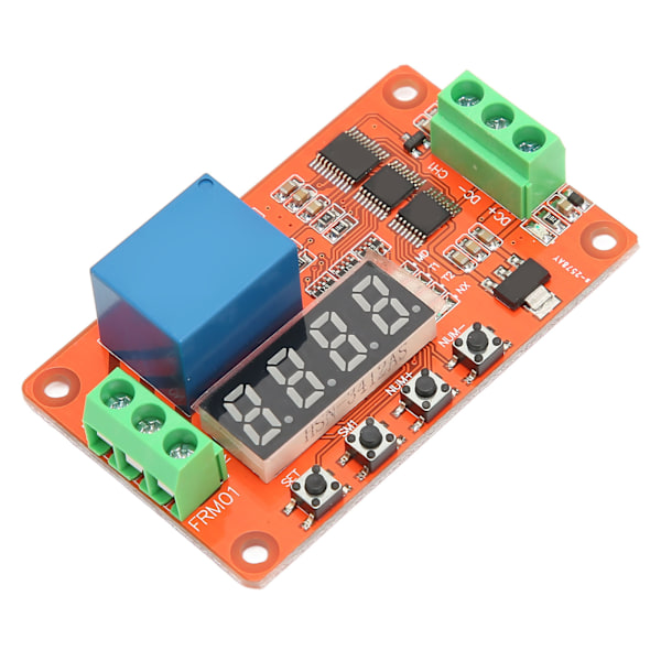 Tidsforsinkelsesrelémodul 18 funksjoner Timing Delay Cycle Selvlåsende relékontrollmodul for Smart Home Automatisk kontroll 5V