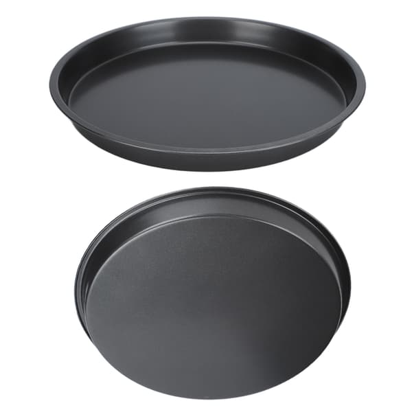 2 stk. non-stick pizzapande, dyb, fortykket bagepande i kulstofstål til køkkenbageri 10 tommer