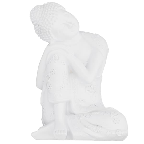 Sovande Buddha-skulptur i syntetisk harts, statyhantverk, heminredningsprydnader