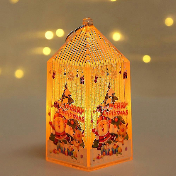 Jul LED Lykta Lampa, Liten Portabel Flamlös Lykta