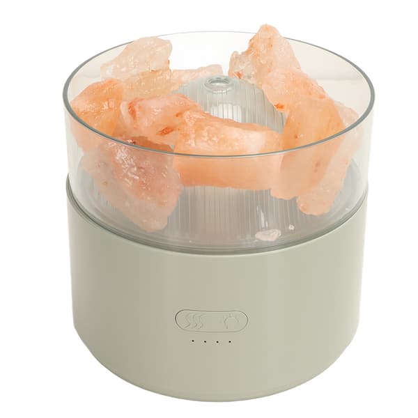 Aromalampe luftfugter farverig behagelig multifunktionel krystalsalt lysdiffuser DC5V 200ML til hjemmet grøn