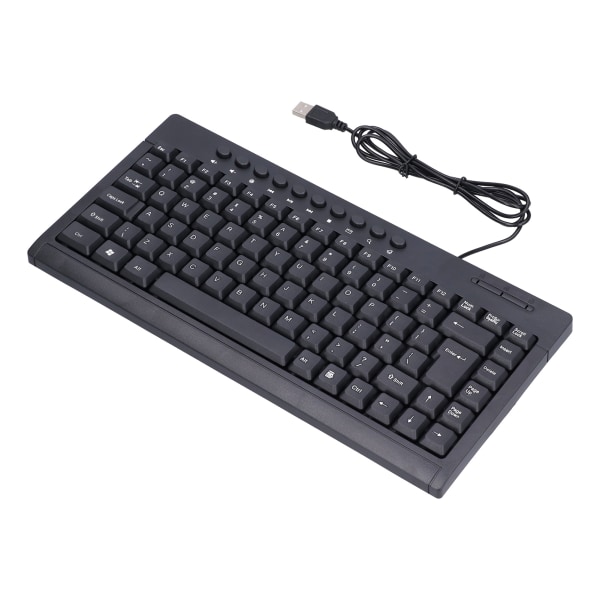 Kabelført tastatur Mini 87 taster USB Desktop Notebook Computertilbehør til OfficeEnglish