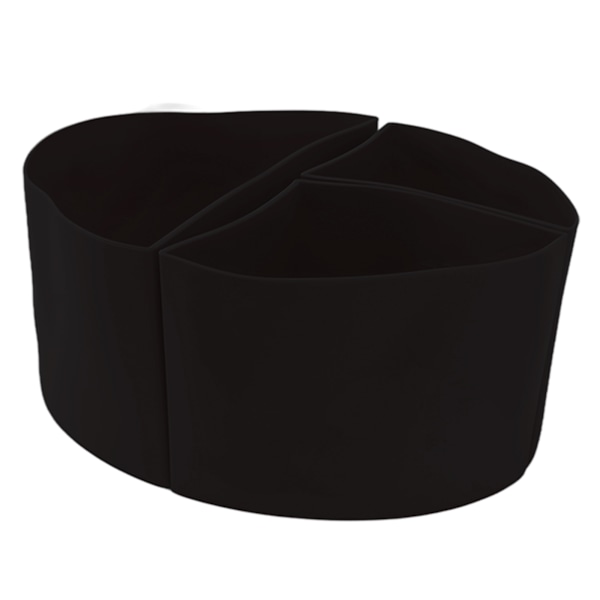 3 i 1 Slow Cooker Liner 6QT Silikon Gryte Divider Enkelt å Rengjøre Slow Cooker Tilbehør Koke Liner for Hjem Restaurant Svart