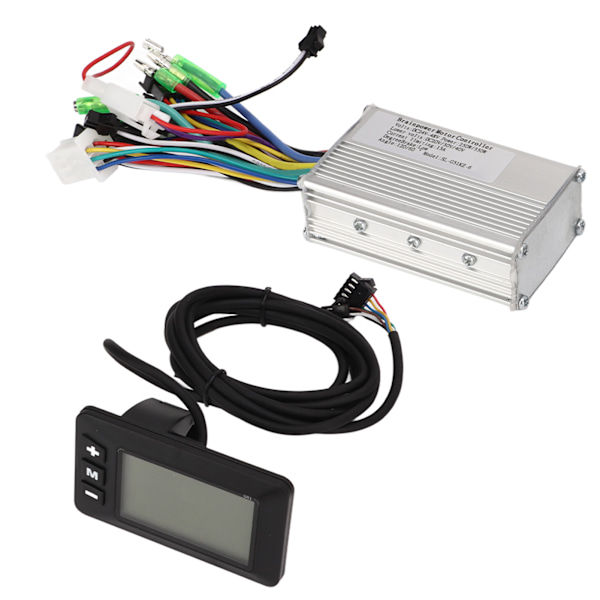 Elektrisk cykelcontroller sæt elektrisk cykelmotor børsteløs controller LCD display panel kit 24‑48V 250W 350W