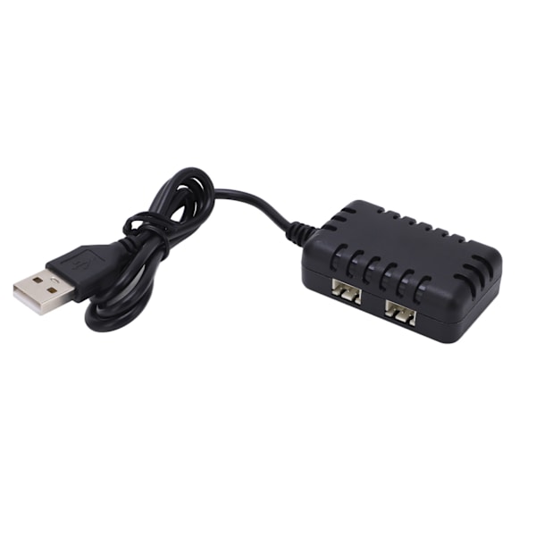 2 i 1 7,4V LiPo-batteribalansladdare Plast USB-laddare med indikatorlampa för Wltoys RC-bilar och båtar