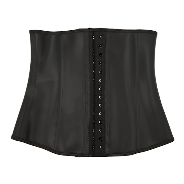 Kvinnor Underbyst Latex Sport Waist Trainer 4-rads krok Kroppsform Bär Korsett S
