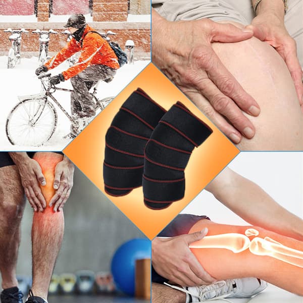 Utomhus Löpning Cykling Knäskydd Benstöd Skydd Knä Sport (Röd)