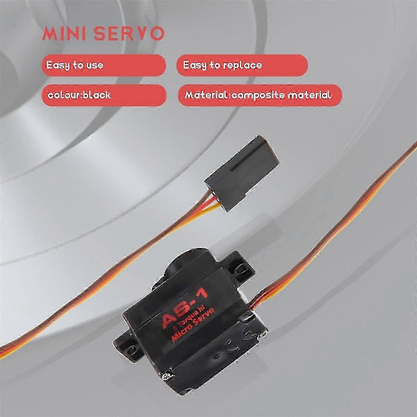SCX24 AS-1 Mini Servo AXI31619 kompatibel med 1/24 RC Crawler Axial SCX24 AXI90081 AXI00002 AXI00001 AXI00005 Oppgraderingsdeler