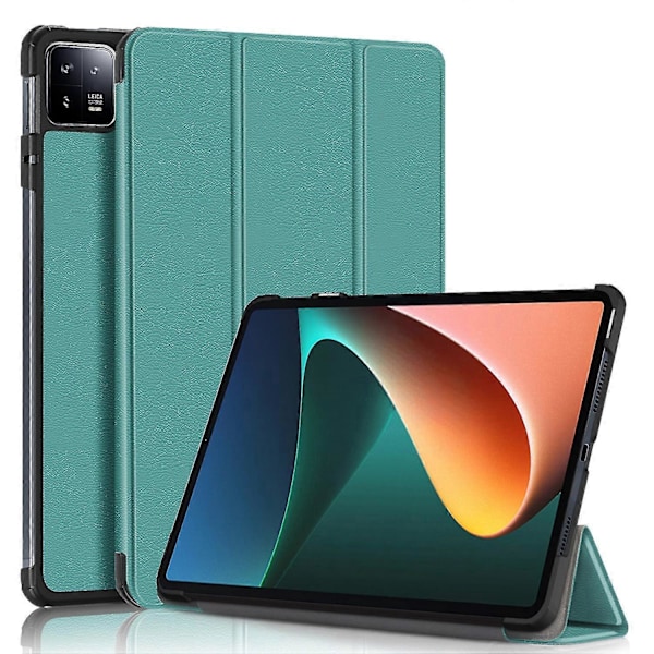Xiaomi Pad 6 Trefaldigt Ställ Tablet Fodral - Magnetiskt Smart PU Läder Folio Omslag Roséguld