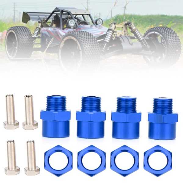 RC-bil 12 mm till 17 mm hjulnavskonverteringsadaptertillbehör för Sakura D4 HSP 94123 1/10 bilBlå