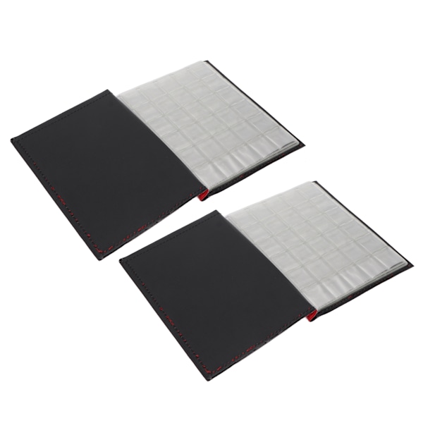 2-pack myntsamlaralbum för samlare 250 fickor dubbelsidig transparent vattentät myntsamlarhållare för pennies