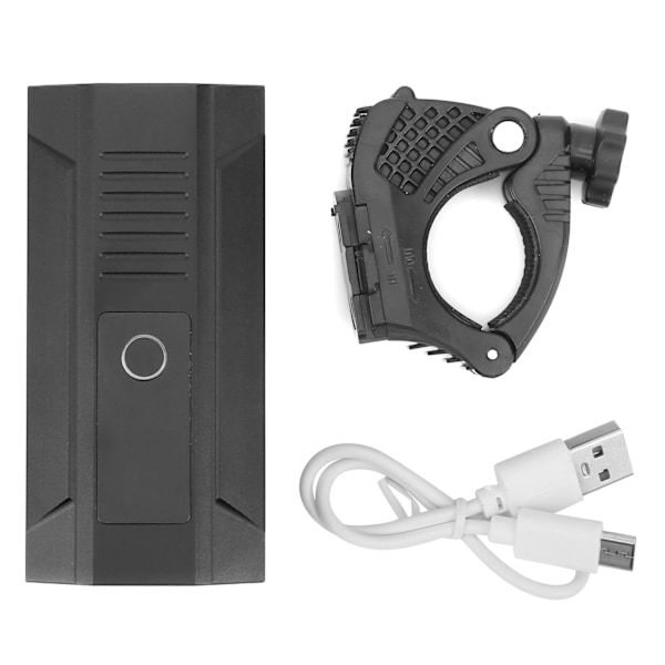 Sykkel USB oppladbar frontlykt justerbar vanntett sykkel frontlykt med brakett