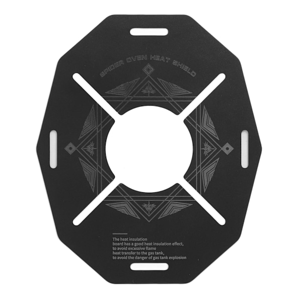 Shine Trip Utendørs Varmeisolasjonsplate Rustfritt Stål Camping Komfyr Varmeskjold Anti Skolding Anti Slip Hul Kokeplate Plate Array Disk