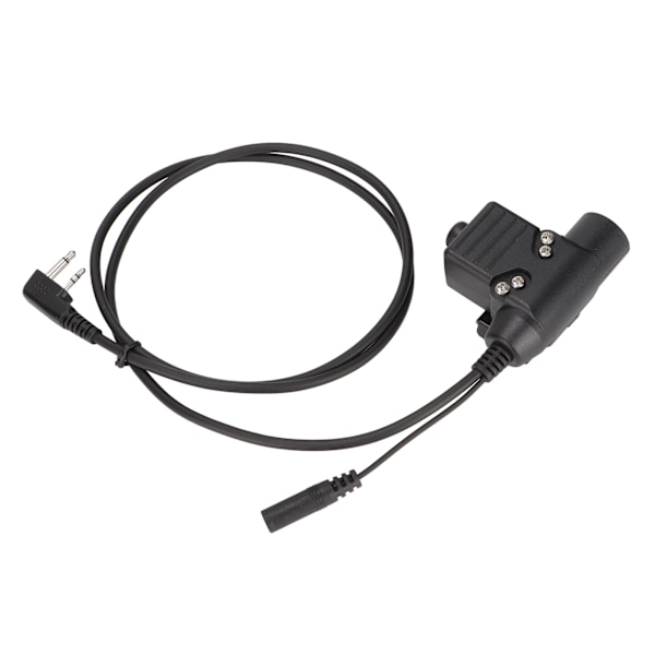 Militært hjelmhodesett motorsykkelhodetelefon med U94 PTT fingermikrofon for Icom V8 V80 V82