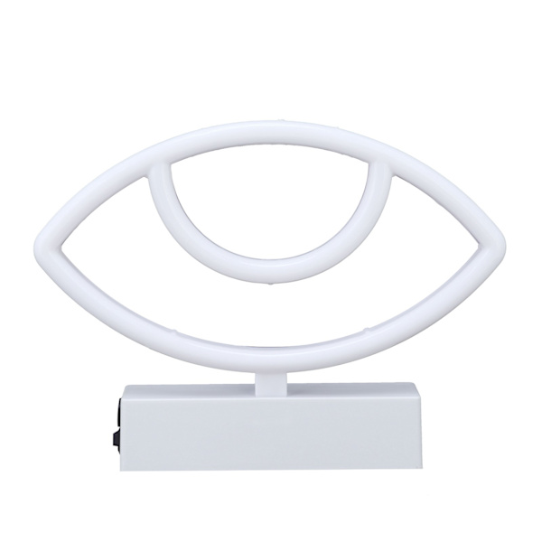 Neonskilt Nattlys med Stand Base Briller Style Neon LED-lys for soveromsbar veggdekor