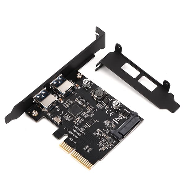 USB3.2 Udvidelseskort TYPE‑C+TYPE‑A Desktop Udvidelseskort til ASMedia ASM3142 10Gbps