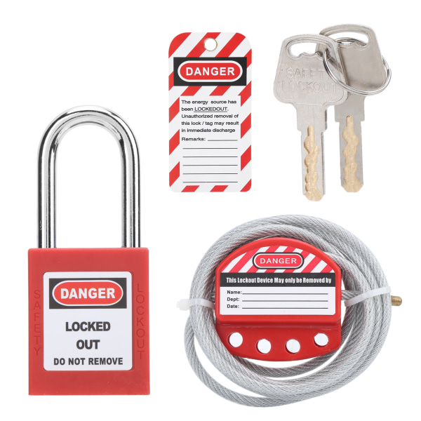 Kabellåsning Hasp Justerbar 6 mm/0,24 tum Diameter 38 mm/1,5 tum Längd 4 hål rostfritt stål