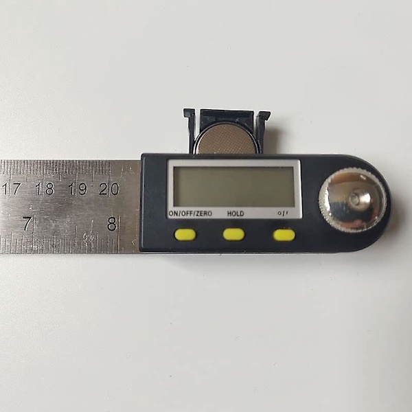 Digital Vinkelmätare Protraktor med Stor LCD-Skärm, 2-i-1 Digital Vattenpass och Vinkelmätare, 7 Tum/200mm Rostfritt Stål Mätlinjal