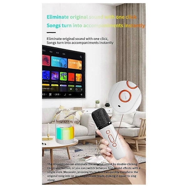 RGB Fargerik LED-lys Bluetooth 5.3 PA-høyttaler
