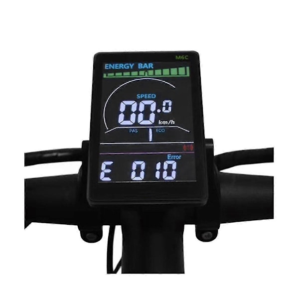 M6c Elektrisk Cykel LCD Display Mätare 24v 36v 48v 60v E Scooter LCD Panel Färgskärm Med USB kompatibel med M