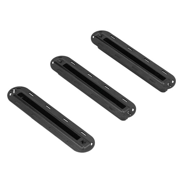 3 st/set Surfbräda Roder Groove Plast Fenad Box Plug Fen Plug Bas med SkruvarSvart
