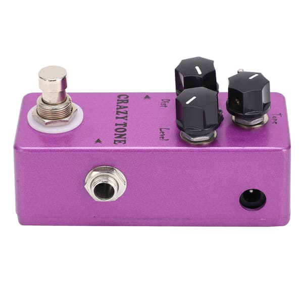 Forvrengning Gitar Effektpedal Crazy Tone Fullt Analog Krets Tilbehør for Elektrisk