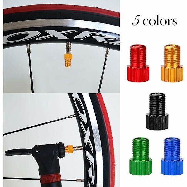10 stk. ventiladapter cykelventil pumpeventiladaptere konnektorer