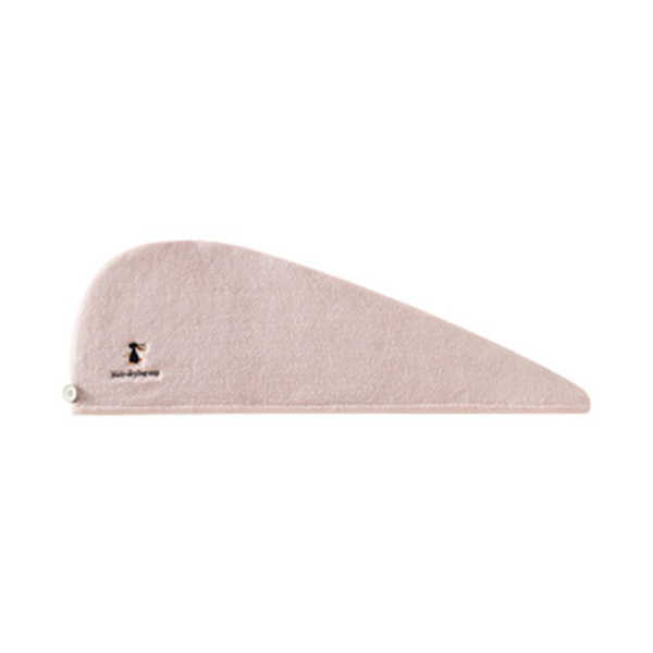Hårhandduk Wrap Snabbtorkande Korallfleece Justerbar Storlek Andningsbar Bekväm för Kvinnor Rosa Kanin