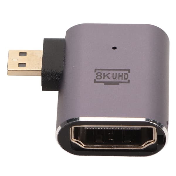 D-Formet Konverter 8K Højre Vinkel Mini Han til High Definition Multimedia Interface Hun Adapter
