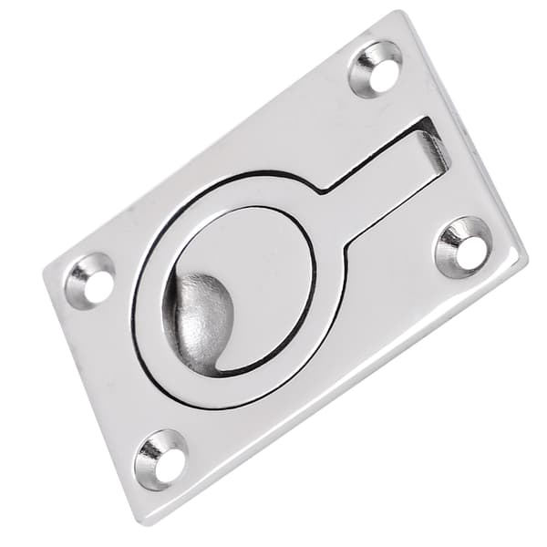 Holdbar Rustfritt Stål Marine Båtdekk Løfte Ring Dørknapp Håndtak Trekk Ring Spenne (64*44)