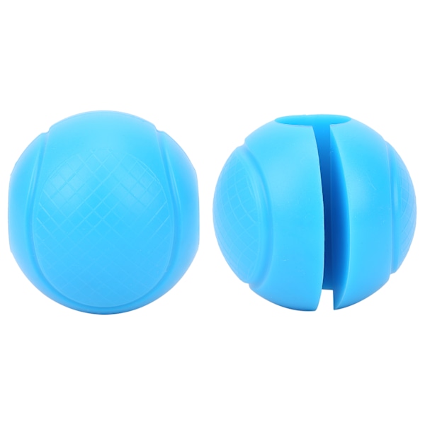 2 stk Hantelgrep Runde Tykke Silikon Hantel Adapter Baller Hantelgrep Hånd Wrap BallBlå