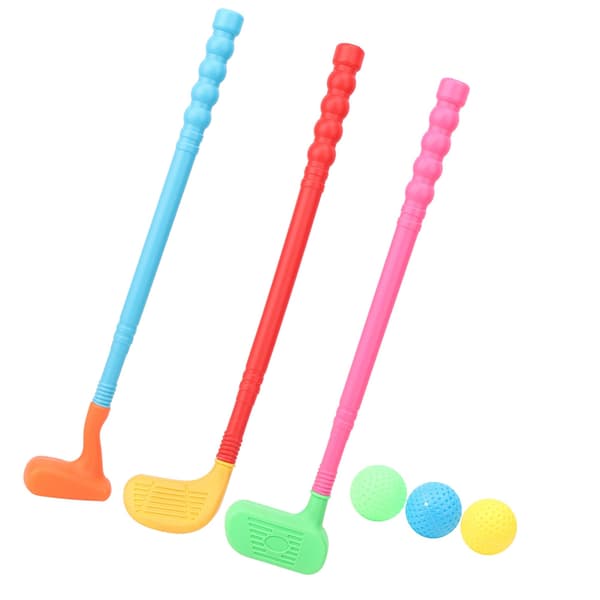 Golfset för barn, minigolfklubbor, leksaker för barn, golfspel för föräldrar och barn, inomhus- och utomhuslek
