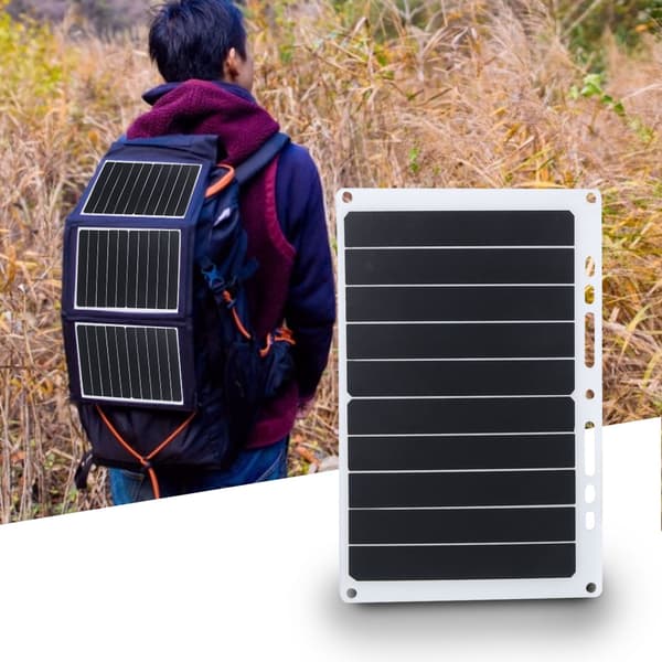 Solcellepanel Monteringsutstyr Monokrystallinsk Silisium Telefonlading Solcellepanel Hvit