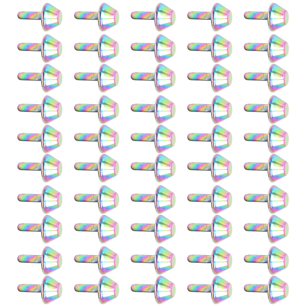 Spikhuvud Stud Fint utförande Färgglad design DIY Lätt Bärbar Järnkon Spikar 10mm