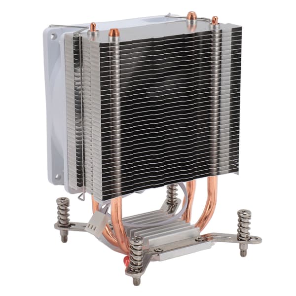 CPU-kylfläkt 2 värmerör Tyst 3-stifts Hydraumatic PC CPU-luftkylare för dator Vit ram