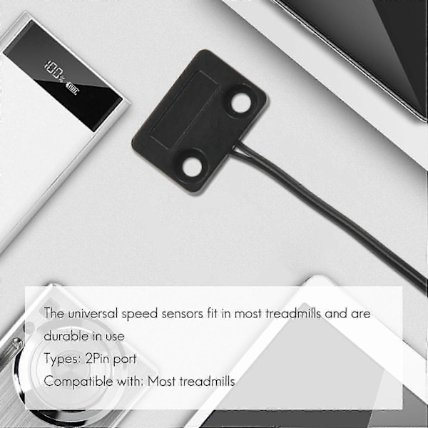 Løpebånd Hastighetssensor Kabel 2 Pin Lyssensor Takometer Magnetisk Induksjon Hastighetssensor kompatibel med Trea