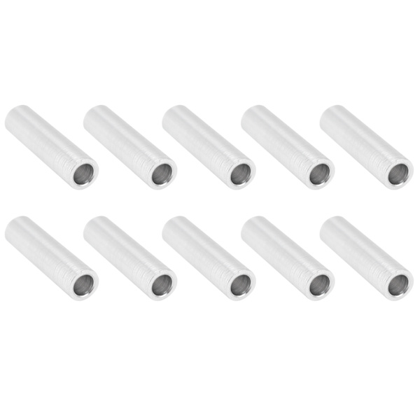 10 stk runde afstandsholdere i aluminiumlegering, gevindløse afstandsholdere, 6 mm udvendig diameter, 20 mm lange
