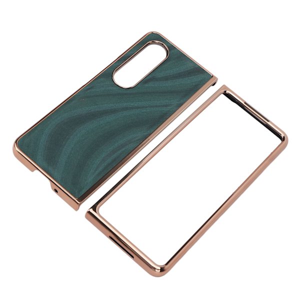 Phone case Nano galvanisering Repsäkert Galaxy Texture Folding Cover för Samsung Galaxy Z Fold 4 Grön
