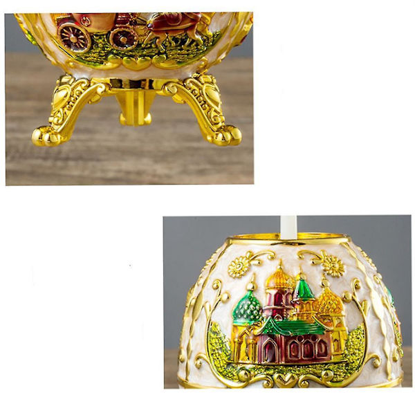 Håndmalt emalje Fabergé-egg - Keiserlig påskeegg