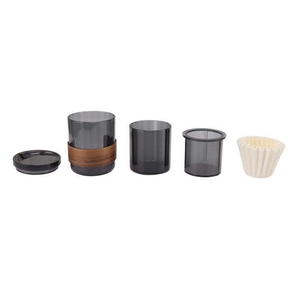 Kaffe Mugg 3 i 1 Bärbar Kaffe Mugg PCTG Overlay Design Universell Passform för Camping Resor Utomhusaktiviteter