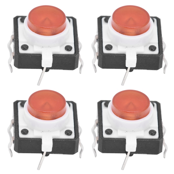 20 st 12x12x7,3 mm Taktil Tryckknappsbrytare LED Momentan Taktil Tryckknappsbrytare Röd