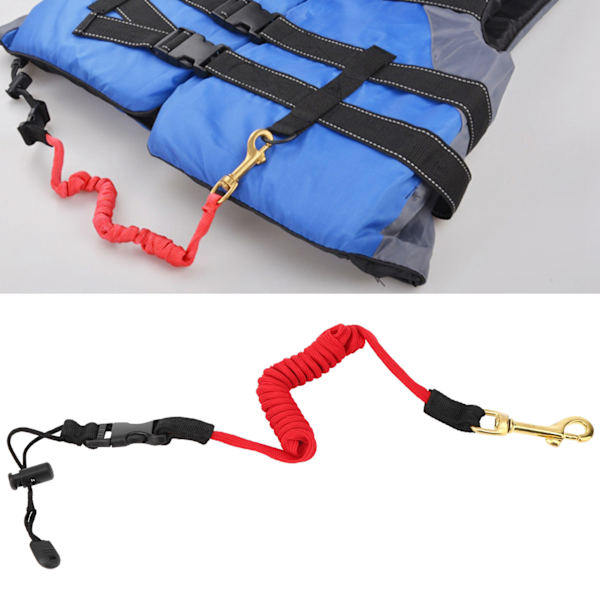 Sikkerhet Kajakk Båt Padle Leash Robåt Elastisk Snor Snor Snøre Tau Kajakk tilbehør