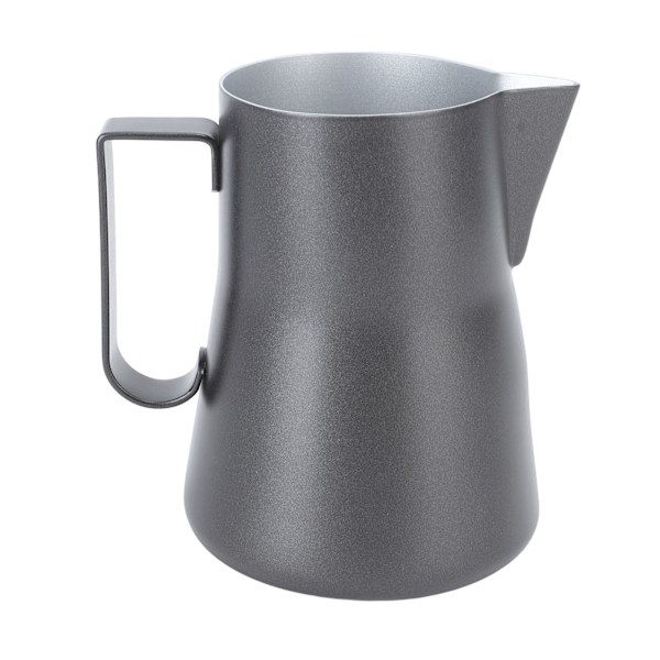 550 ml melkeskummerkanne i rustfritt stål 304 med spiss tut, melkeskummerkopp, tilbehør til kaffemaskin, svart