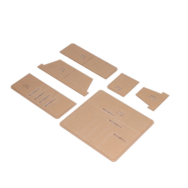 6 st lång plånbok akryl mall exakt skärningsavstånd transparent tydlig layout DIY akryl mall för hem presenter