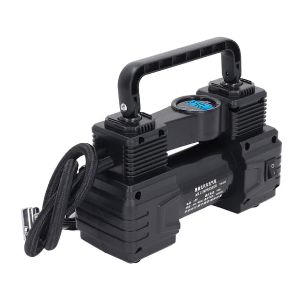 Bildækpumpe 120PSI Luftkompressor Digitalt Trykmåler Bærbar Luftpumpe med LED-lys 12V