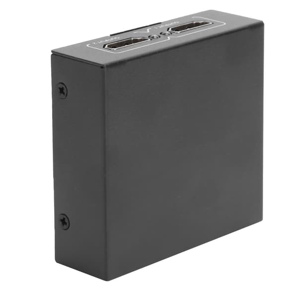 HD Multimedia Interface 1 til 2 fordeler 4K x 2K konverter videosplitter US-stik 100‑240V Sort