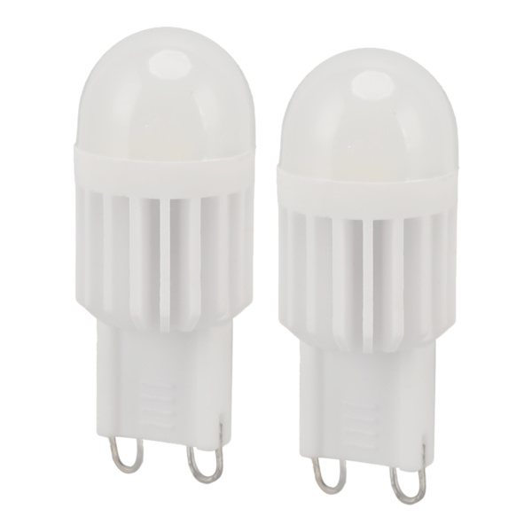 2 st G9 LED-lampor Dimbara 180LM 14 Pärlor Dubbel Stift G9 Bas Lampor för Bordslampa Vägglampa Krona 220V 2W