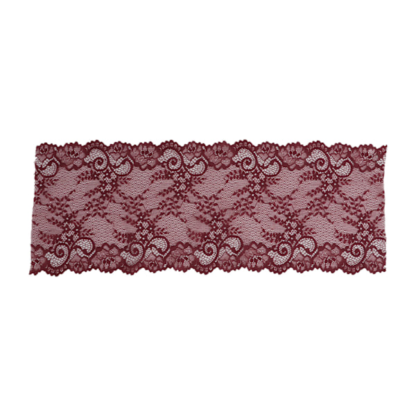 Lace Ribbon 18cm Wide Unique Style Soft Thickened Clothing Accessories for Decorate Clothes TrousersWine Red