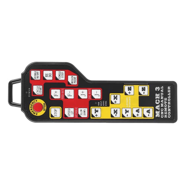 CNC-gravyrmaskin manuell styrenhet USB-kontakt 4-axlig kontroll för Mach3