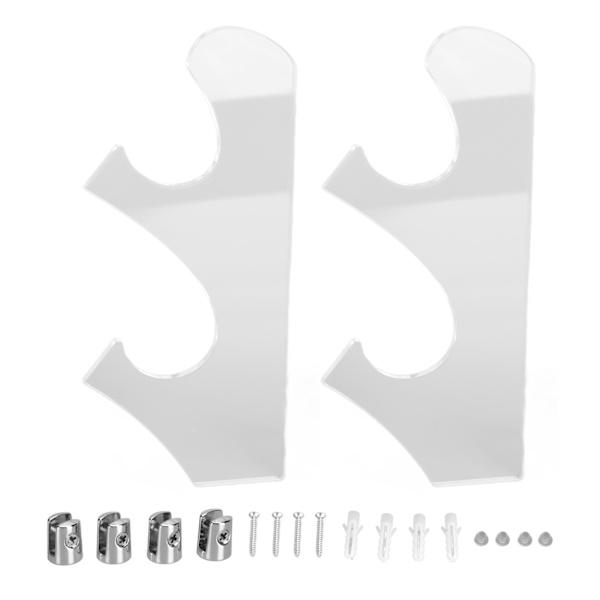 1 par/set flerskikts vintage svärdhållare ställ brottbeständighet akryl svärdställ transparent